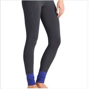 Athleta Leggings Grey & Blue Size Large